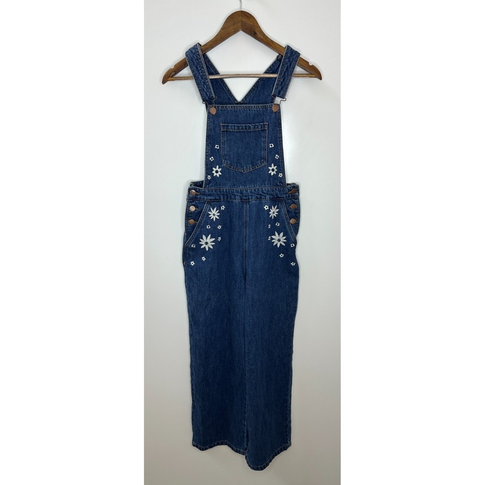 Princess Highway Daisy Days Embroidered Denim Overalls Blue Size 6 *Read - Picture 13 of 13